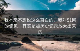 我本来不想说这么直白的，我对51网的偏见，其实是被历史记录放大出来的