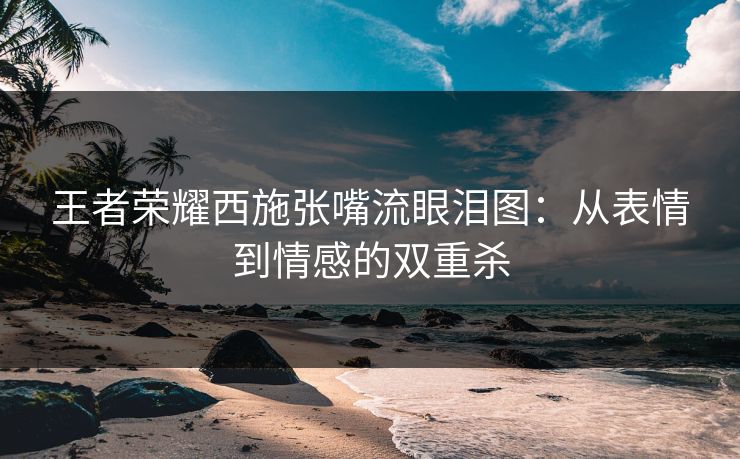 王者荣耀西施张嘴流眼泪图：从表情到情感的双重杀